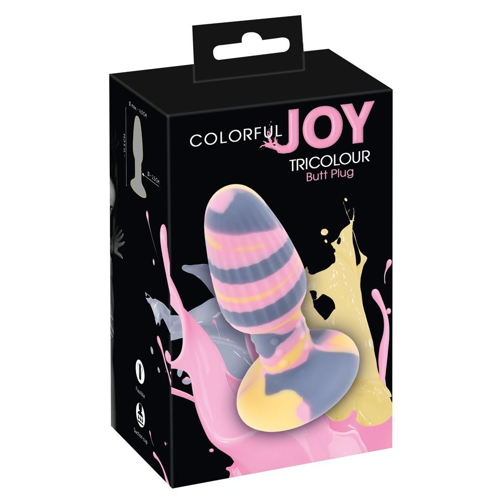 Orion Анальна пробка Coloгful Joy Triple Colour Butt Plug (613250028500000) - зображення 1