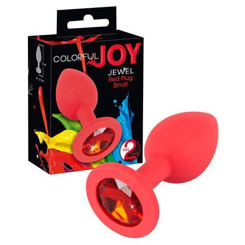 Orion Анальна пробка - Colorful Joy Jewel Red Plug Small (61325171270000) - зображення 1