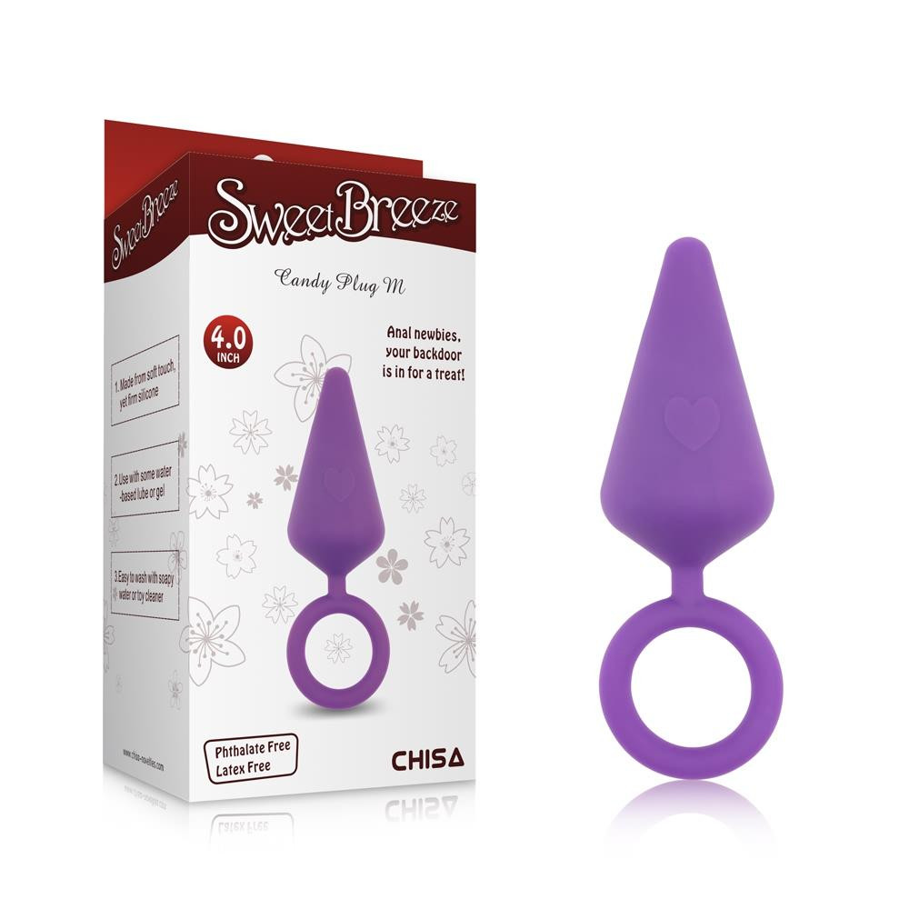 Chisa Novelties Анальная пробка MisSweet Candy Plug M фиолетовая 10,1 см (6610CN00912) - зображення 1