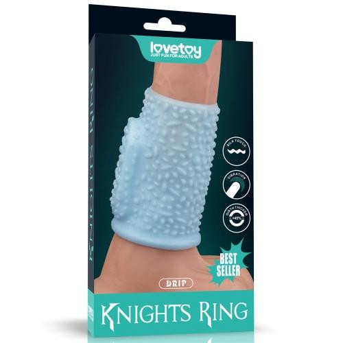 LoveToy Vibrating Spiral Knights Ring 2 блакитна (6452LVTOY891) - зображення 1