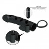 Pretty Love 6" Vibrating Penis Sleeve Black (6603BI0404) - зображення 3