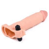 LoveToy LoveToy Удлиняющая насадка на пенис Pleasure XTender Vibrating Penis Sleeve Add 3" Flesh (6452LVTOY0 - зображення 3