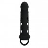 Pretty Love 6" Vibrating Penis Sleeve Black (6603BI0404) - зображення 10