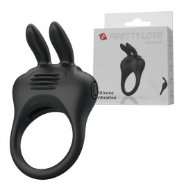   Pretty Love Davion Silicone Vibro Ring Black (6603BI1199)