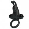 Pretty Love Vibro Penis Ring Rabbit I Black (6603BI0725) - зображення 3