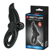 Pretty Love Vibro Penis Ring Black (6603BI0724) - зображення 1