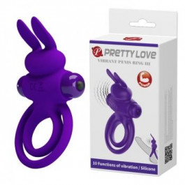   Pretty Love Vibrant Penis Ring 3 Purple (6603BI0730-07)