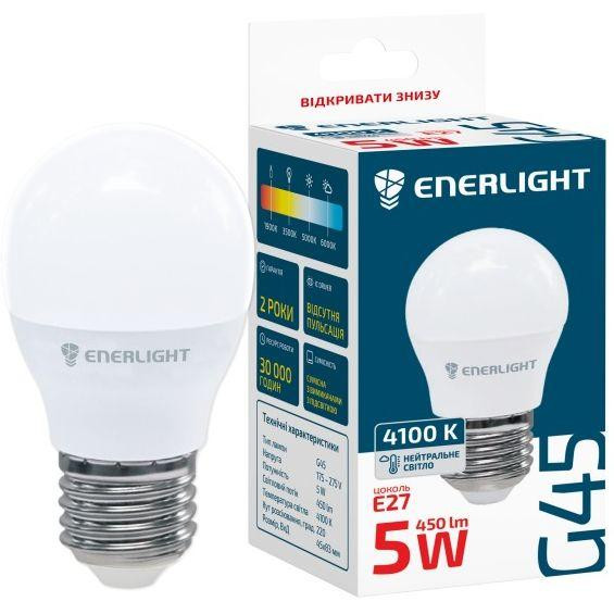 Enerlight LED G45 5W 4100K E27 (G45E275SMDNFR) - зображення 1