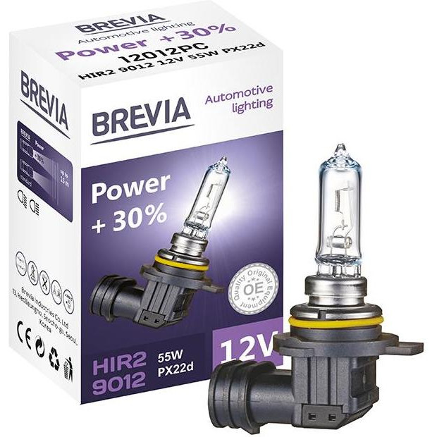 Brevia HIR2/9012 Power +30% 55W 12V CP 12012PC - зображення 1