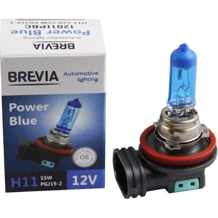 Brevia H11 12V 55W Power Blue 4200K (12011PBC) - зображення 1