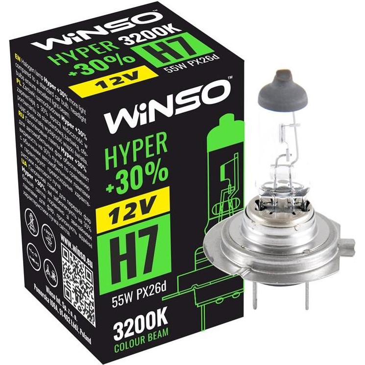 Winso Hyper +30% H7 55W 12V 712700 [1 шт.] - зображення 1