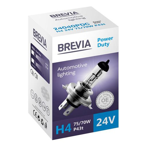 Brevia H4 24V 75/70W Power Duty CP 24040PDC - зображення 1