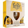 Leffe Подарочная упаковка  Blonde светлое фильтрованное 6.4% 0.75 л + Brune темное 6.5% 0.75 л + Бокал 0.3 - зображення 1