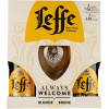 Leffe Подарочная упаковка  Blonde светлое фильтрованное 6.4% 0.75 л + Brune темное 6.5% 0.75 л + Бокал 0.3 - зображення 5