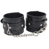 Chisa Novelties Наручники Behave! Luxury Fetish Be Good Wrist Cuffs, чорні (759746254528) - зображення 1