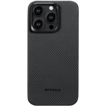 Pitaka MagEZ Case 4 Twill 600D Black/Grey for iPhone 15 Pro Max (KI1501PMA) - зображення 1