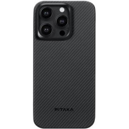   Pitaka MagEZ Case 4 Twill 600D Black/Grey for iPhone 15 Pro Max (KI1501PMA)