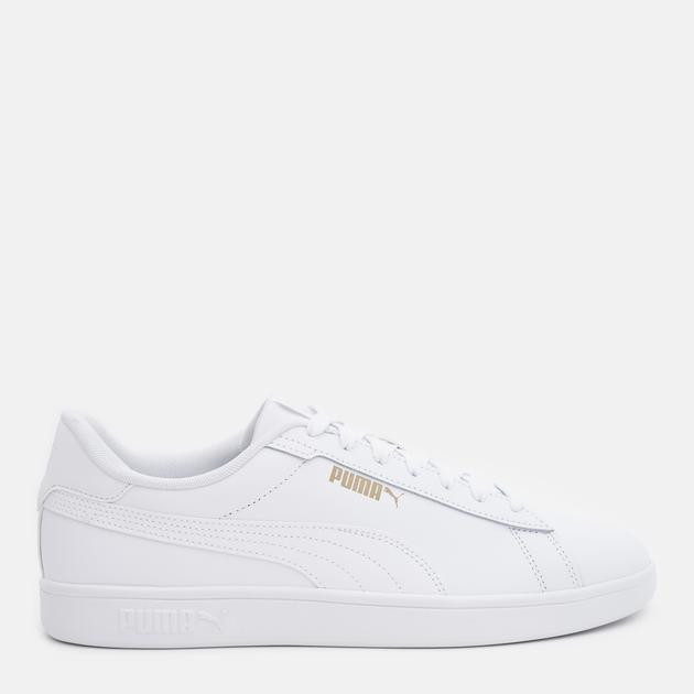 PUMA Чоловічі кеди низькі  Smash 3.0 L 39098701 46 (11UK) 30 см White-White-Gold (4065452797874) - зображення 1