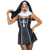 Leg Avenue Костюм монашки , XS, Naughty Nun 2 предмета, черный (LA86984XS) - зображення 4