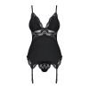 Obsessive Корсет Obsessive 810-COR-1 corset & thong black S/M (410841) - зображення 3