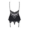 Obsessive Корсет Obsessive 810-COR-1 corset & thong black S/M (410841) - зображення 4