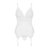 Obsessive Корсет Obsessive 810-COR-2 corset & thong white S/M (410867) - зображення 3