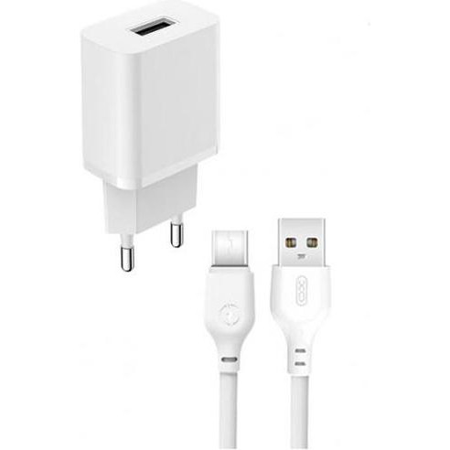 XO L99 Single + USB Type-C White - зображення 1