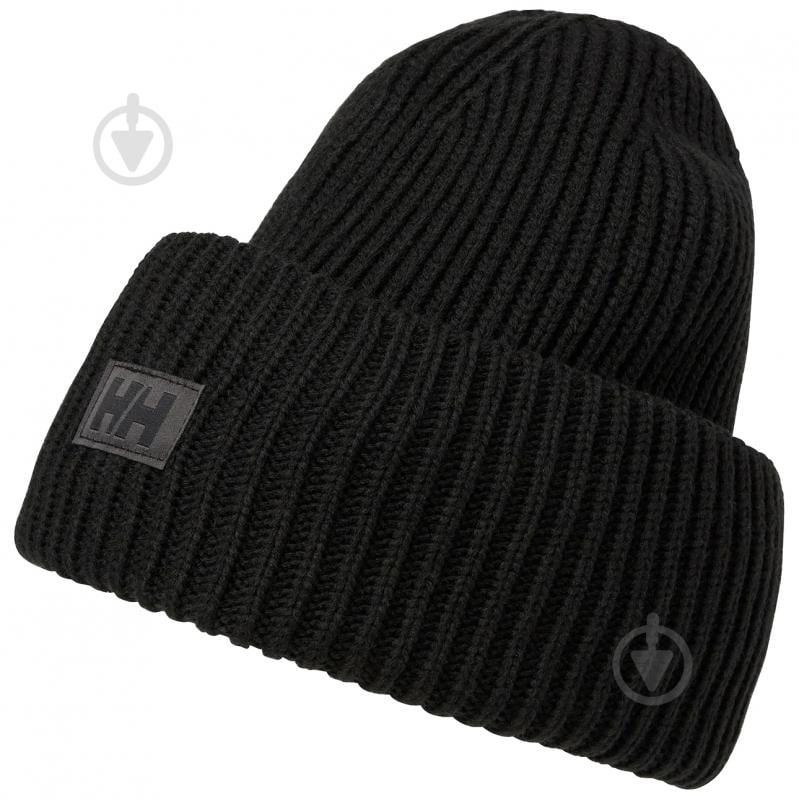 Helly Hansen Шапка  Hh Rib Beanie 54020-990 One Size Black (7040058710578) - зображення 1