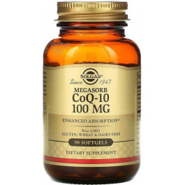   Solgar Megasorb CoQ-10 100 mg 90 caps Коэнзим Q10