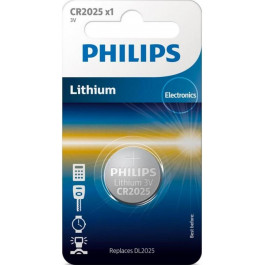   Philips CR-2025 bat(3B) Lithium 1шт (CR2025/01B)