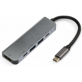   Vinga Type-C to 4K HDMI+2*USB3.0+2*PD Aluminium (VCPHTC5AL)