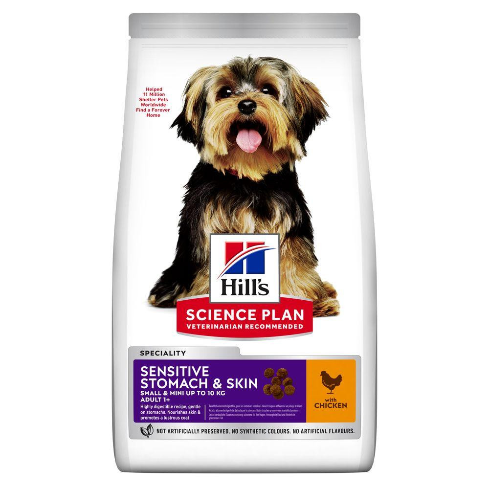 Hill's Science Plan Adult Small & Mini Sensitive Stomach & Skin Chicken 6 кг (604322) - зображення 1