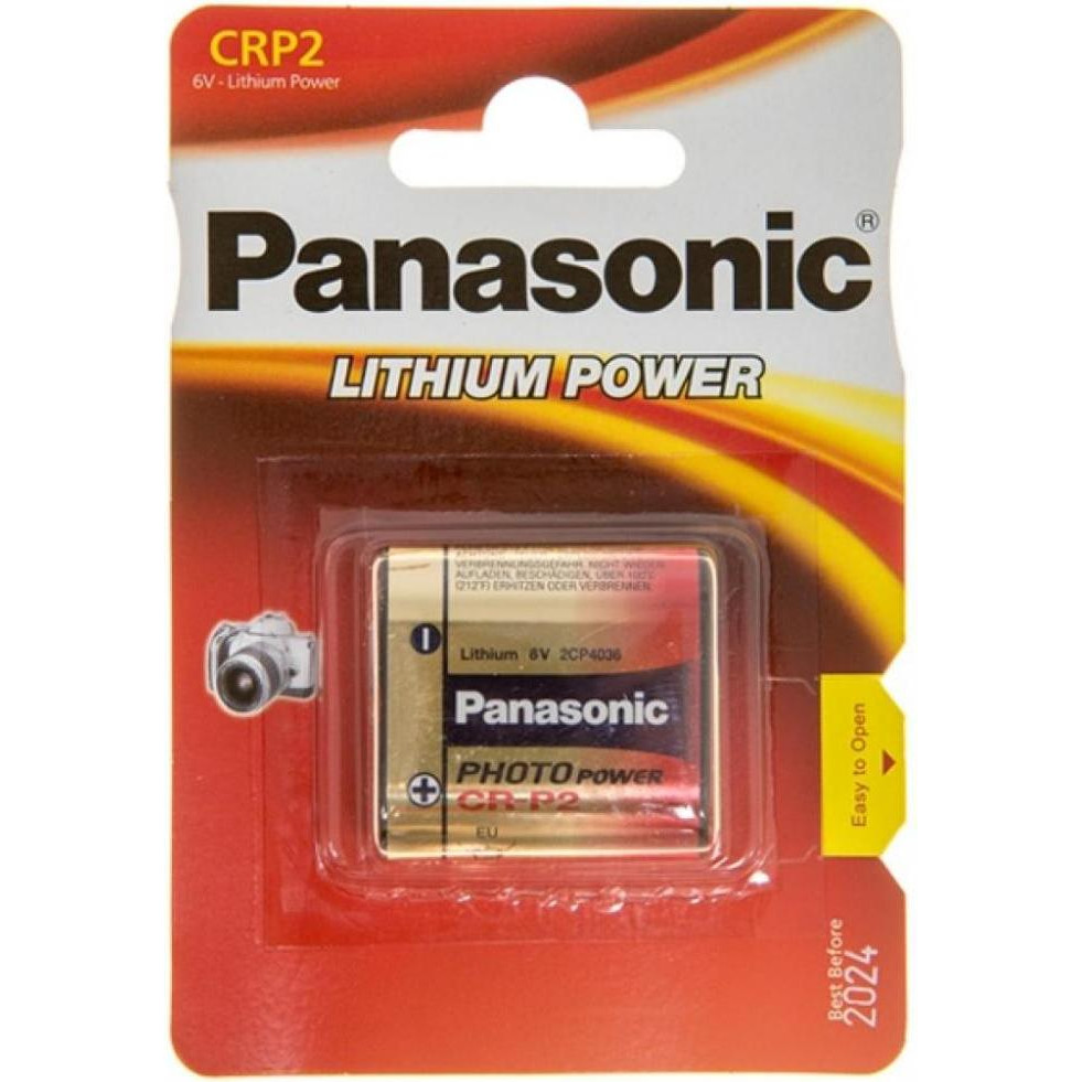 Panasonic CR-P2 bat(3B) Lithium 1шт (CR-P2L/1BP) - зображення 1