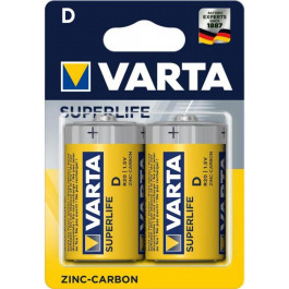   Varta D bat Carbon-Zinc 2шт SUPERLIFE (02020101412)