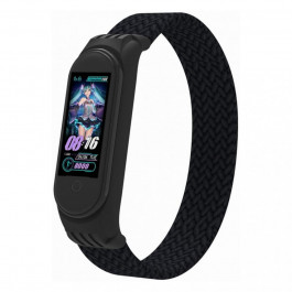   ArmorStandart Ремешок  Braided Solo Loop для Xiaomi Mi Band 4/5/6 Size L Black (ARM58763)