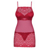 Obsessive Lividia chemise, Burgundy, S/M (410498) - зображення 3