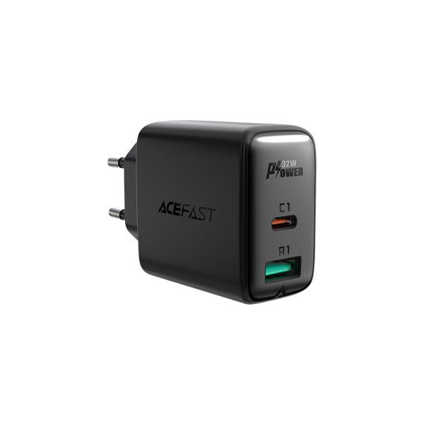 Acefast A5 Fast Charge Wall Charger 32W Black (AFA5B) - зображення 1