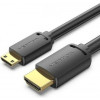 Vention HDMI to mini HDMI v2.0 1m Black (AGHBF) - зображення 1