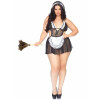 Leg Avenue Комплект нижньої білизни  Roleplay Fantasy French Maid Black/White (87028/Х.2Х) - зображення 3