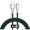 Baseus Cafule Metal Data Cable USB for Lightning 1m Green (CALJK-A06) - зображення 1