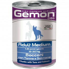   Gemon Wet Medium Adult Chunks Tuna & Salmon 415 г (8009470387880)