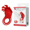 Pretty Love Vibrant Penis Ring Ruben Red (6603BI1253) - зображення 1