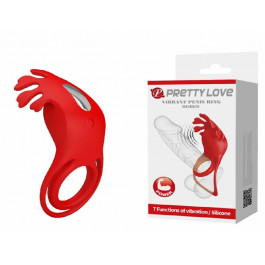   Pretty Love Vibration Penis Ring Ruben Red (BI-210311)