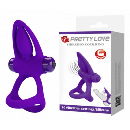   Pretty Love Vibration Cock Ring, 10 vibration functions (BI-210306)