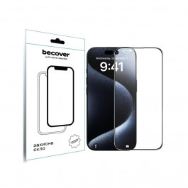   BeCover Захисне скло  для Apple iPhone 16 Plus Black (712123)