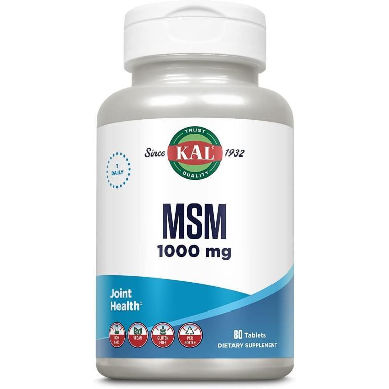 KAL MSM 1000 mg 80 Tablets - зображення 1