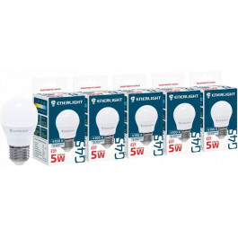   Enerlight LED G45 5W 4100K E27 5 шт (G45E275SMDNFRR)