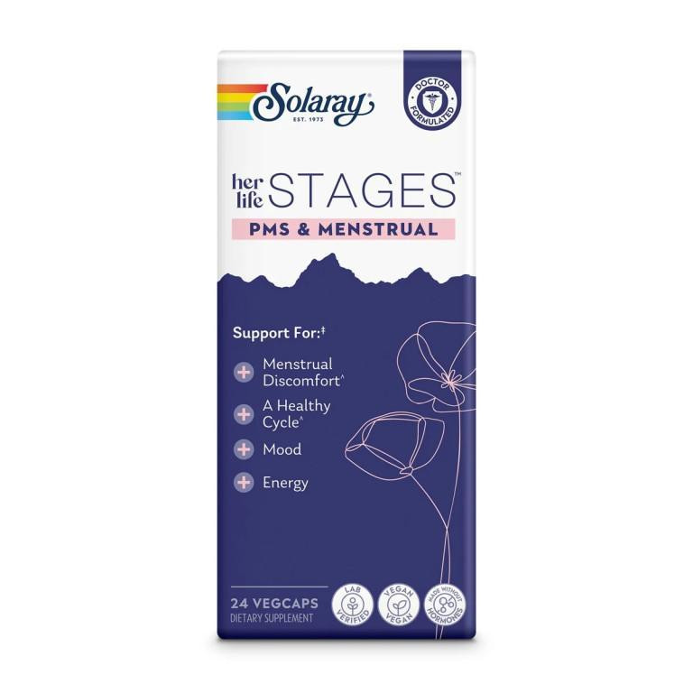 Solaray Her Life Stages PMS & Menstrual 24 VegCaps - зображення 1