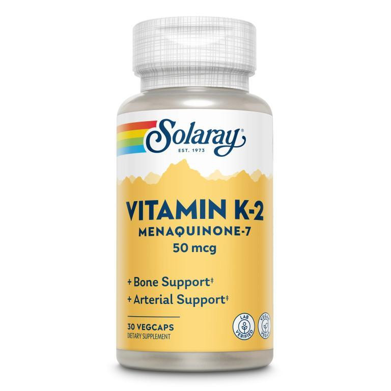 Solaray Vitamin K-2 Menaquinone-7 50 mcg 30 VegCaps - зображення 1