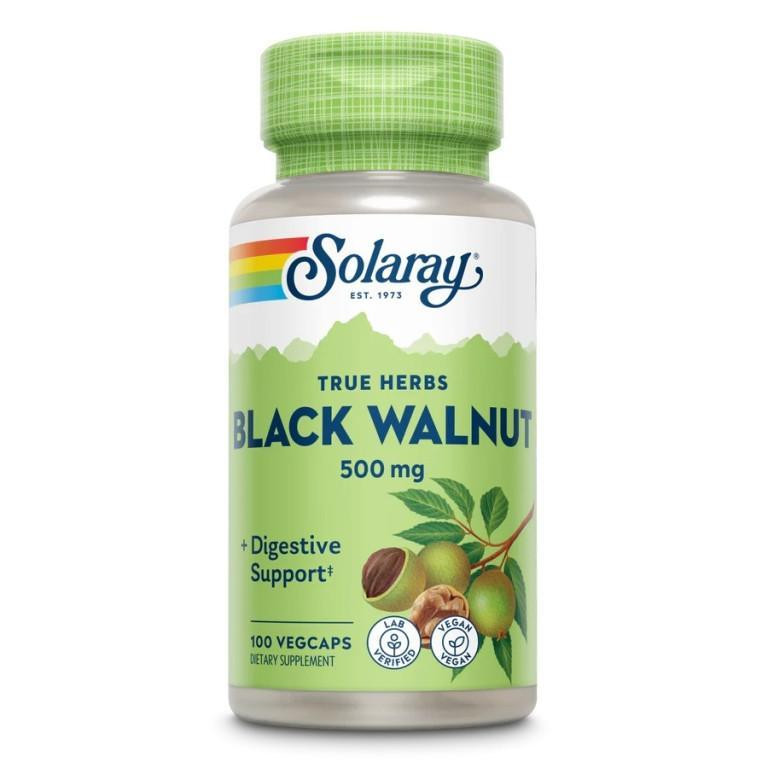 Solaray True Herbs Black Walnut 500 mg 100 VegCaps - зображення 1